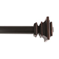 1 Single Curtain Rod Set With Square Finials 50 144