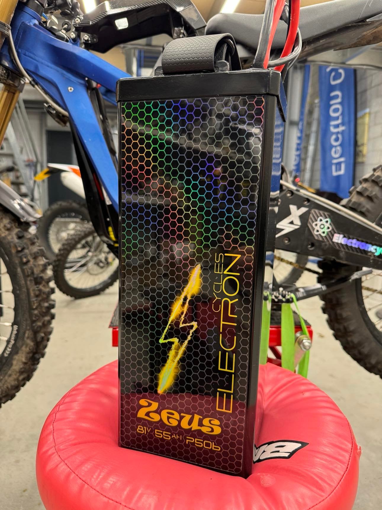Electron Cycles Sur Ron Battery 81.4v 22s 4450Wh 55Ah Zeus Molicel P50B 48Kw + Charger