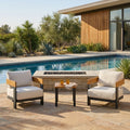 2 Person Patio Conversation Sets With Cushions Outdoor Set Furniture 3 Piece