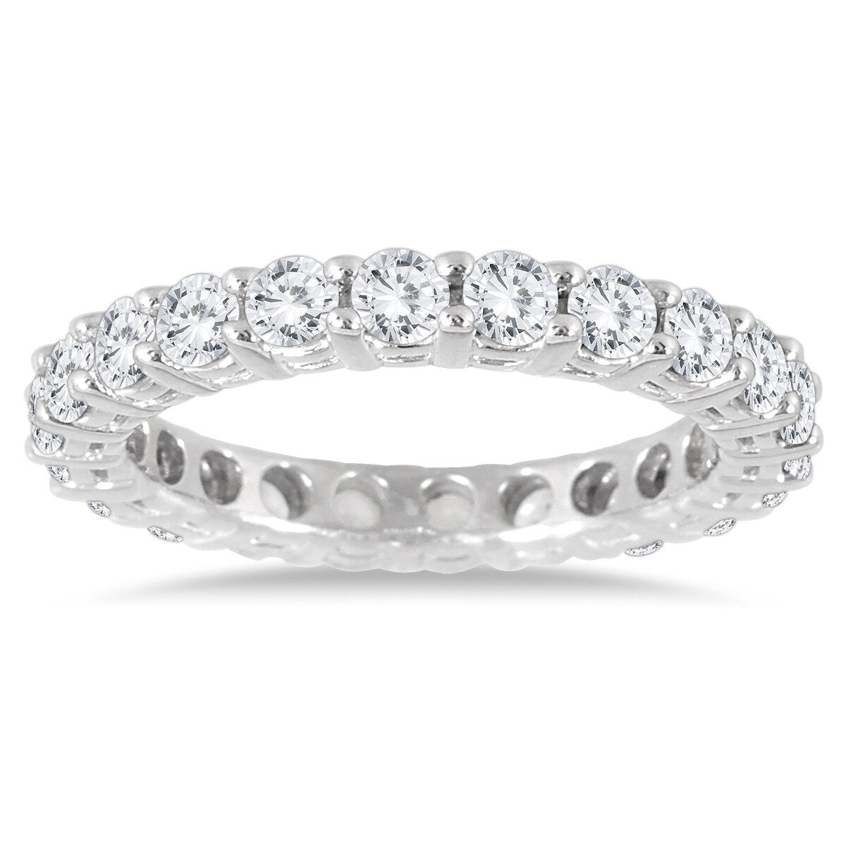 2 Carat Tw Diamond Eternity Band In 14K White Gold