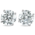 Platinum 2 Ct Tdw Diamond Screw Back Studs Clarity Enhanced H I Si2 I1