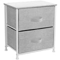 2 Drawers Chest Dresser Black