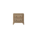 2 Drawer Nightstand With Sand Finish