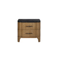 2 Drawer Nightstand Stone Top