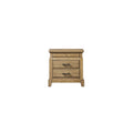 2 Drawer Nightstand W Tray Caramel Finish
