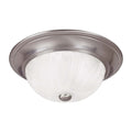 2 Light Ceiling Light In Satin Nickel