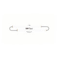 2 Light Chrome Led Wall Sconce With White Acrylic Shades