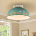 2 Light Farmhouse Semi Flush Mount Ceiling Light