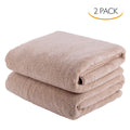 2 Pack Coral Fleece Towel Set Hotel Spa Bath Towels