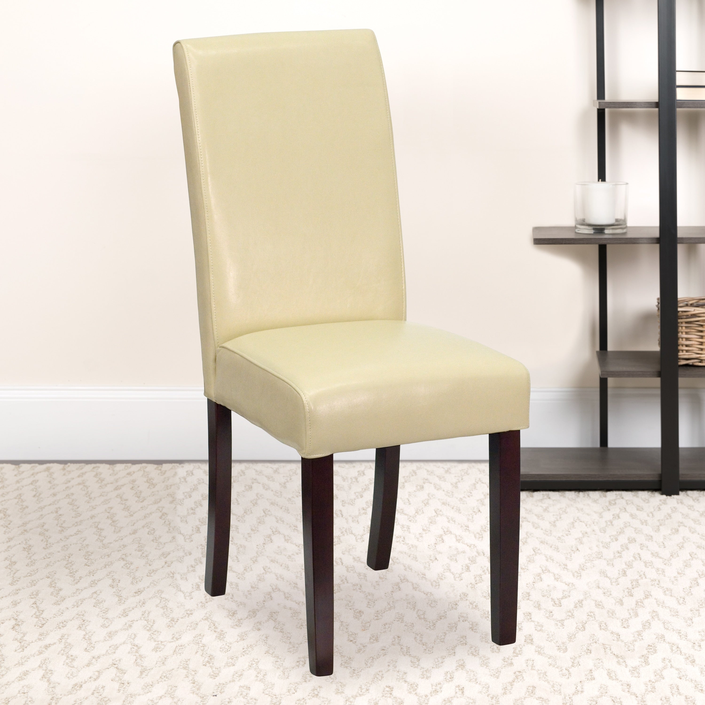 Lancaster Home Leather Parsons Chair