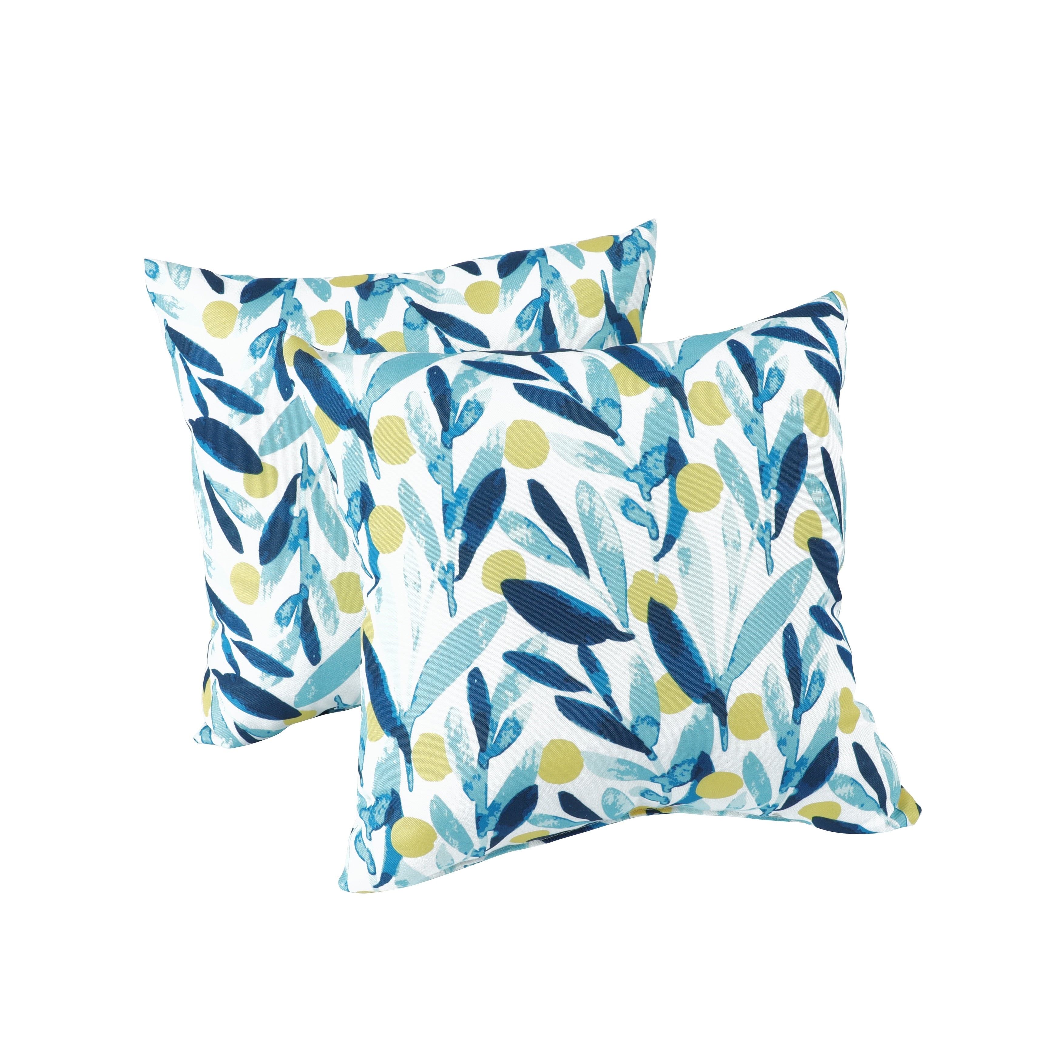 2 Pack Outdoor Pillows Waterproof Fade Resistant Patio Cushions Soft Comfortable Decorative Pillow Covers 18 X18