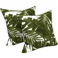 2 Pack Outdoor Throw Pillows Waterproof Fade Resistant Patio Cushions Soft Comfortable Decorative Pillow Covers 18 X18