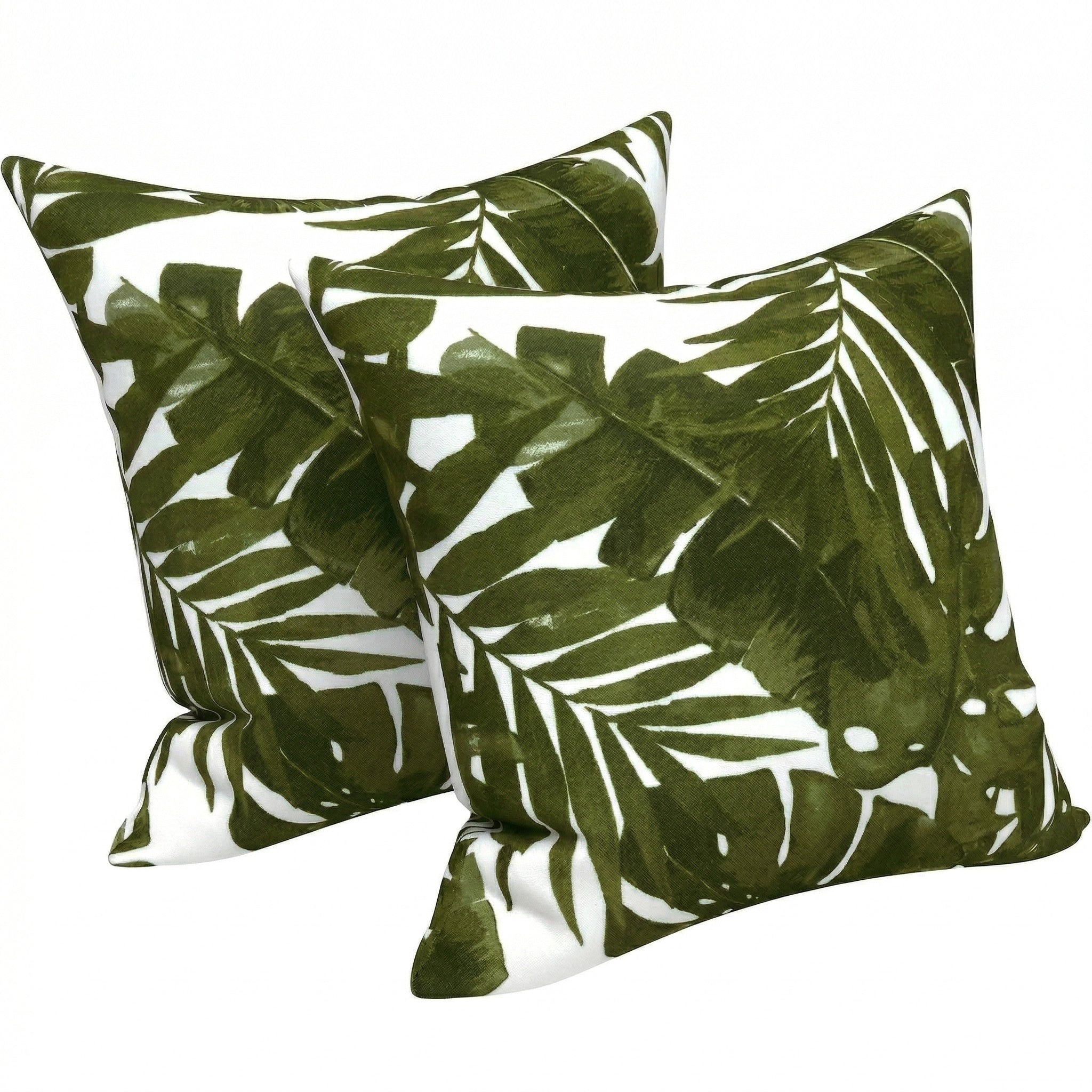 2 Pack Outdoor Throw Pillows Waterproof Fade Resistant Patio Cushions Soft Comfortable Decorative Pillow Covers 18 X18