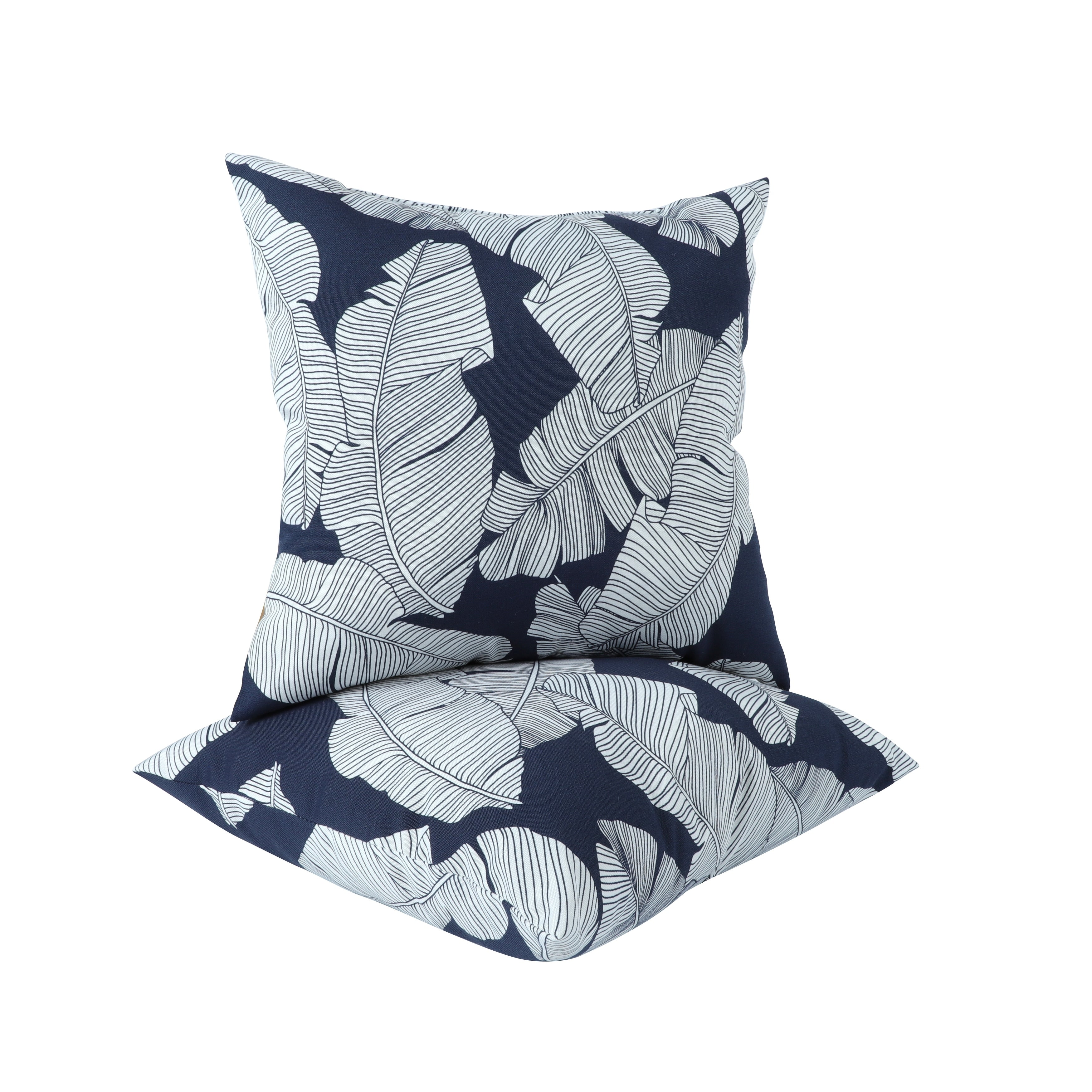 2 Pack Outdoor Throw Pillows Waterproof Fade Resistant Patio Cushions Soft Comfortable Decorative Pillow Covers 18 X18