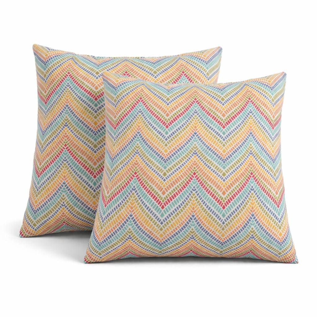 2 Pack Outdoor Throw Pillows Waterproof Fade Resistant Patio Cushions Soft Comfortable Decorative Pillow Covers 18X18