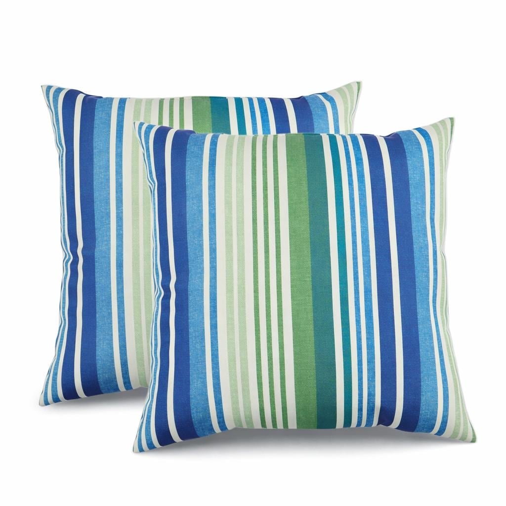 2 Pack Outdoor Throw Pillows Waterproof Fade Resistant Patio Cushions Soft Comfortable Decorative Pillow Covers 18X18