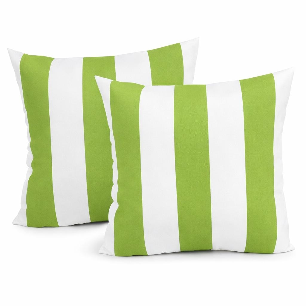 2 Pack Outdoor Throw Pillows Waterproof Fade Resistant Patio Cushions Soft Comfortable Decorative Pillow Covers 18 X18