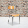 Lancaster Home Metal Wood Restaurant Chair Set Of 2