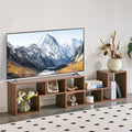 2 Piece Adjustable Cube Tv Stand With Open Shelves For Customizable Storage