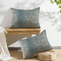 Boon Jacquard Chenille Big Zipper Galaxy Lumbar 2 Piece Pillow Set