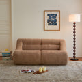2 Seater Couch Deep Seat Modern Sofa With Chenille Fabric