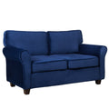 2 Seater Sofa Couch Loveseat For Living Room Bedroom Sleeper Sofa Couch With Armrests And Wood Frame