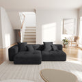 2 Seater Upholstered Cloud Couch Modular Sectional Sofa Deep Seats