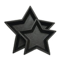 2 Set Black Nesting Stars