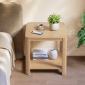 2 Tier Corner Table End Table Side Table With Storage Shelf Sofa Table Rustic Coffee Table Tea Table