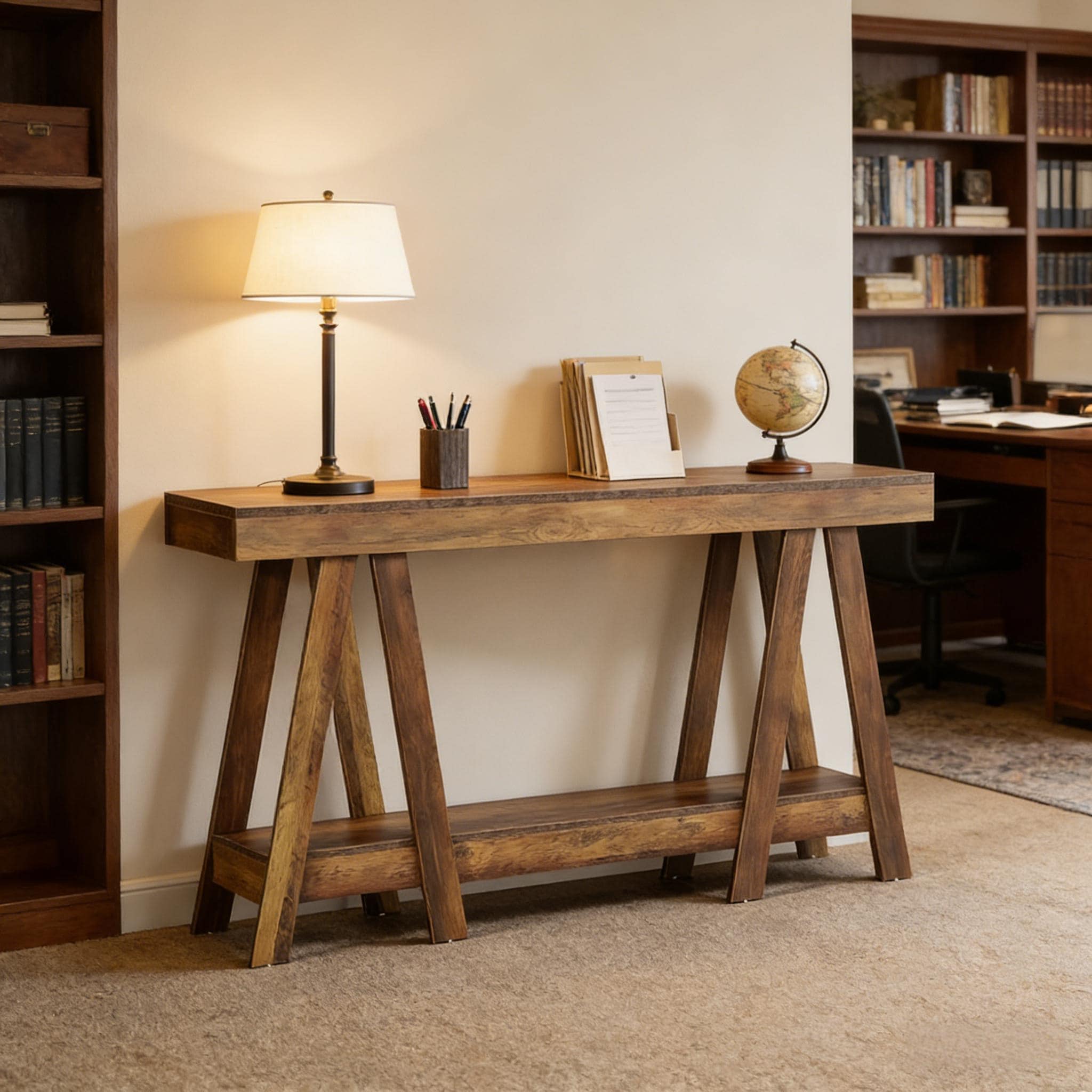 2 Tier Hall Table Entryway Table Functional Console Table