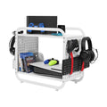 2 Tier Metal Video Game Console Storage Tower
