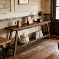 2 Tier Sofa Console Table Extra Long Entryway Table
