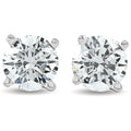 2 Cttw Round Diamond Studs With Screw Backs Enhanced