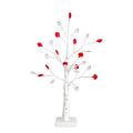 2 Ft Pre Lit Valentines Day Twig Tree With 24 Red White Lights