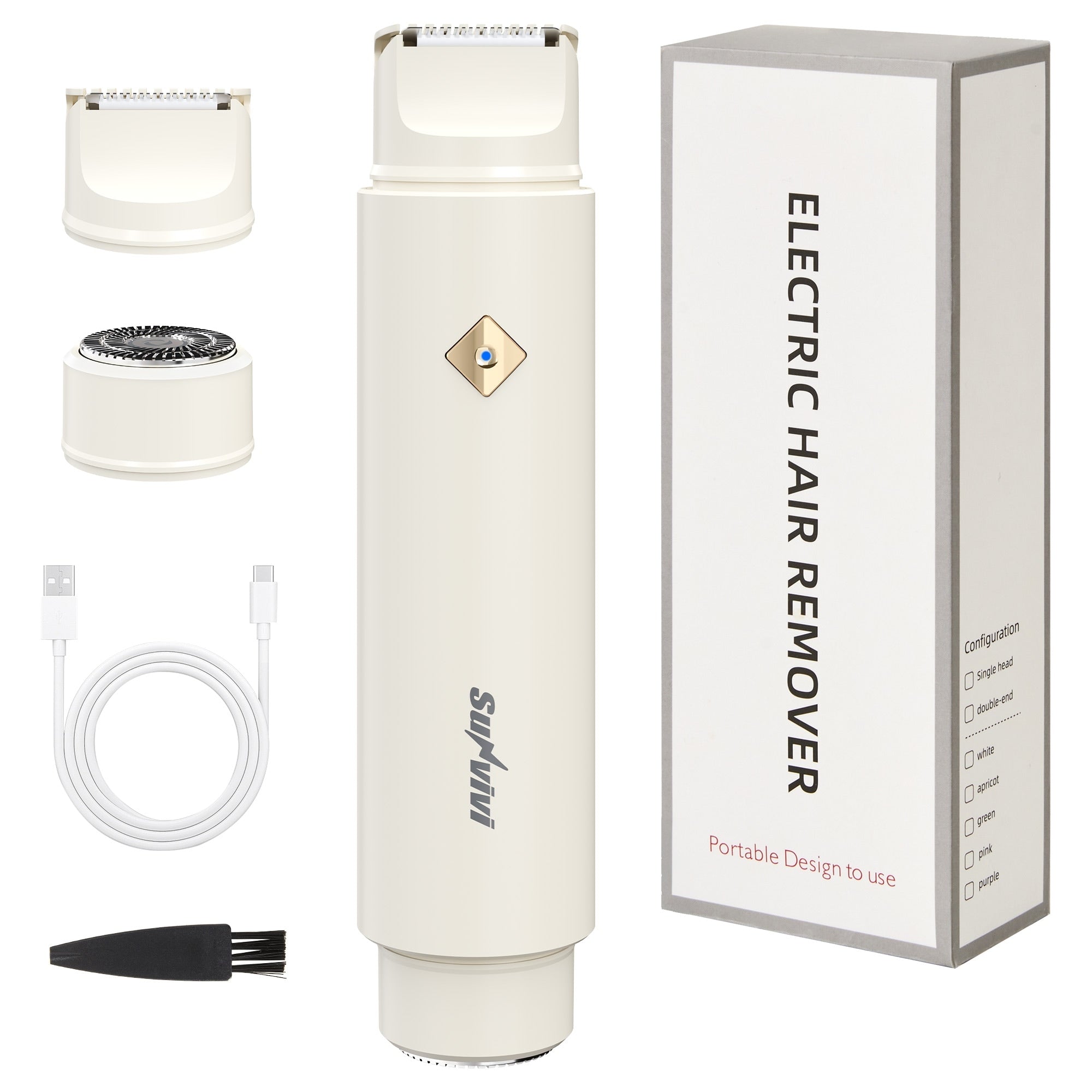 2 In 1 Dual Head Electric Bikini Trimmer For Women
