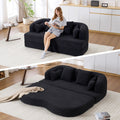 2 In 1 Foldable Convertible Sofa Bed With 4 Pillows