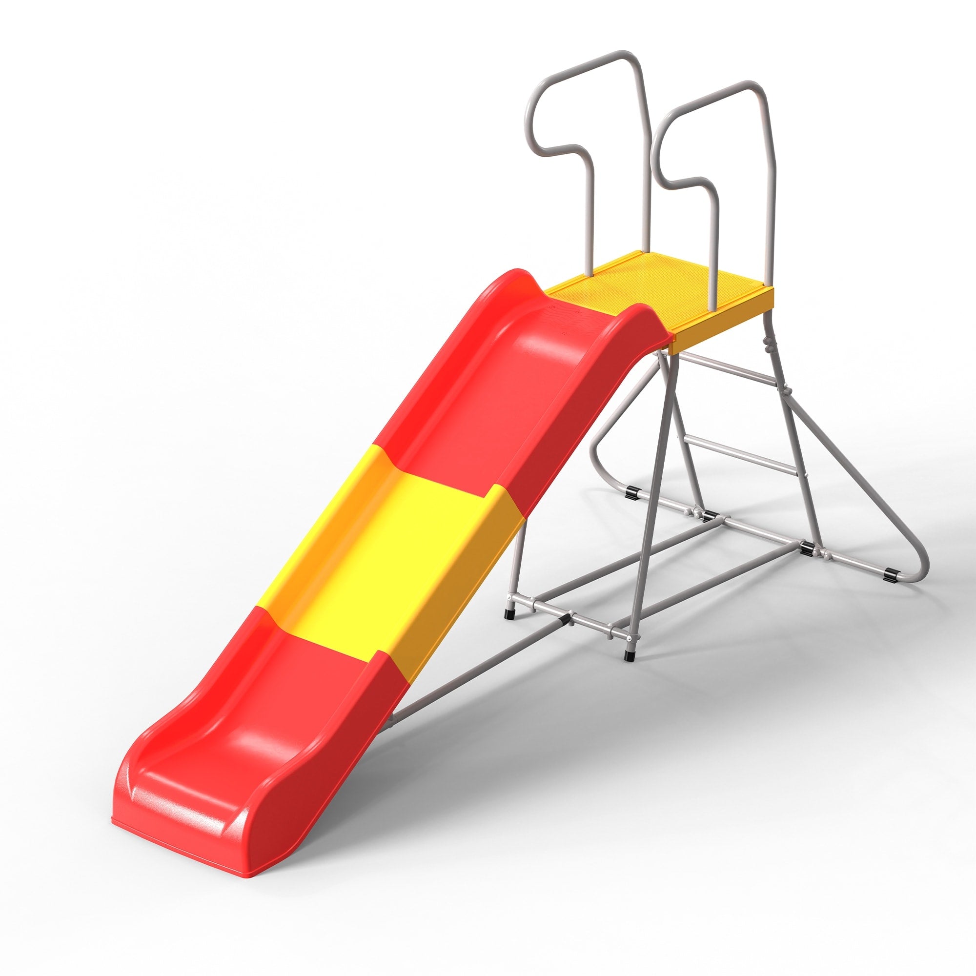 2 In 1 Kids Climbing Slide For Ages 3 8 76.4 Inch Smooth Slide Track Anti Slip Steps Sturdy Construction Outdoor Fun