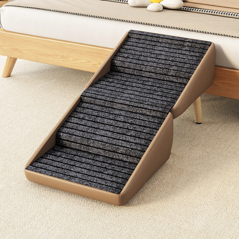 2 In 1 Non Slip Wooden Pet Stairs For For Couch