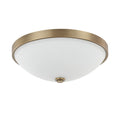 Capital Lighting Traditional 2 Light Aged Brass Flush Mount