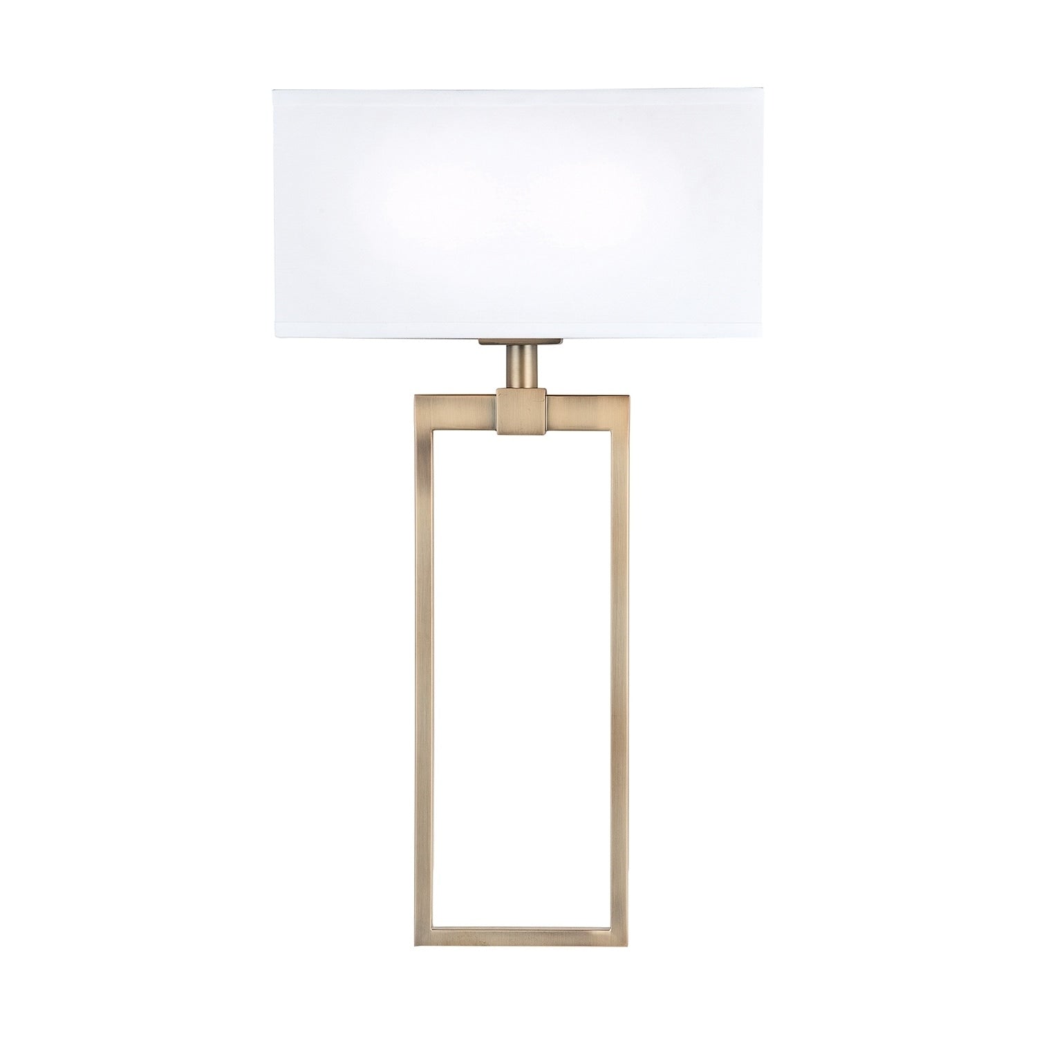 2 Light Aged Brass Wall Sconce
