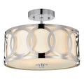2 Light Semi Flush Mount