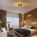 2 Light Flush Led Light Glass Metal Hallway Light Bronze Foyer Light N A