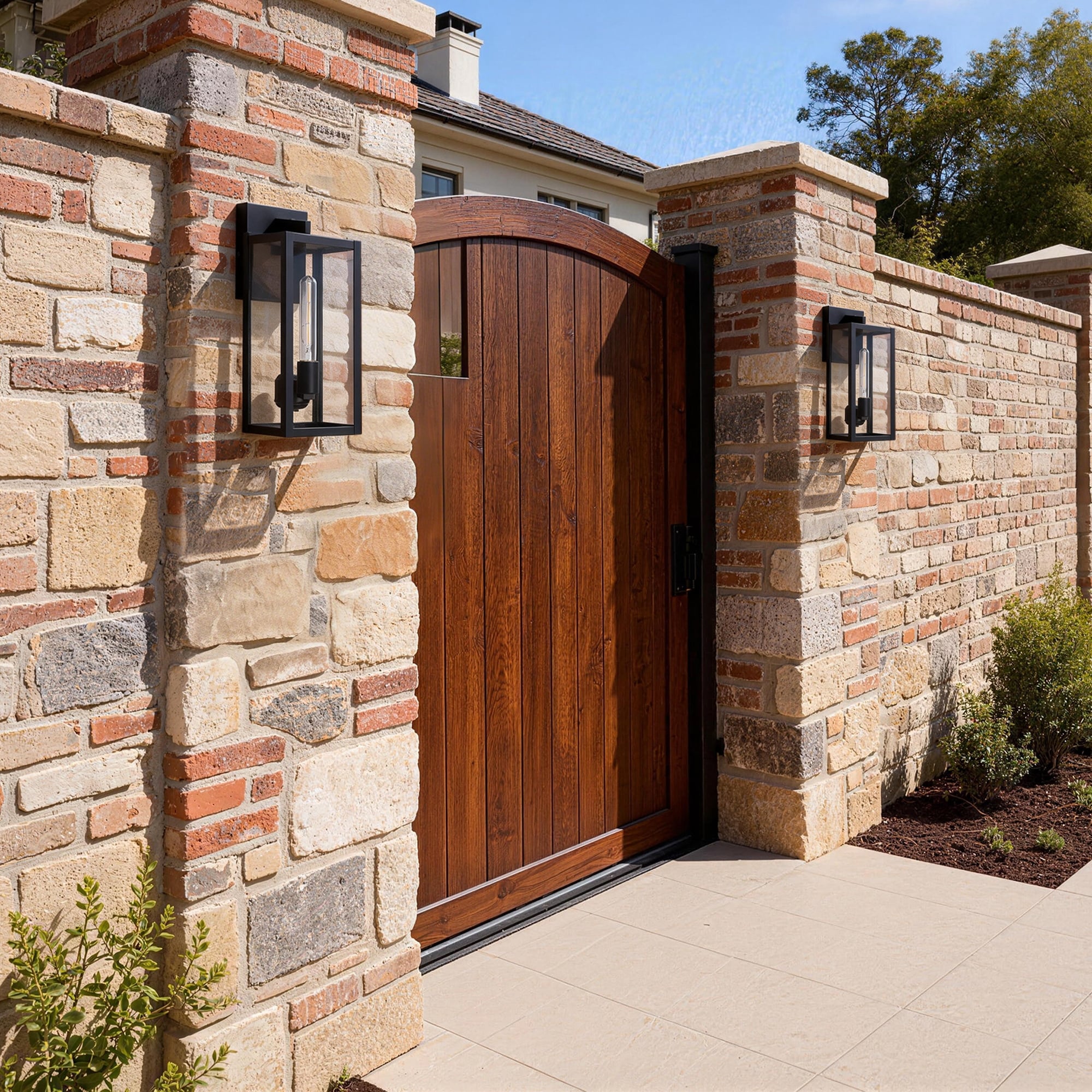 2 Pack 1 Light 2 Light Metal Outdoor Wall Sconce Weather Resistant
