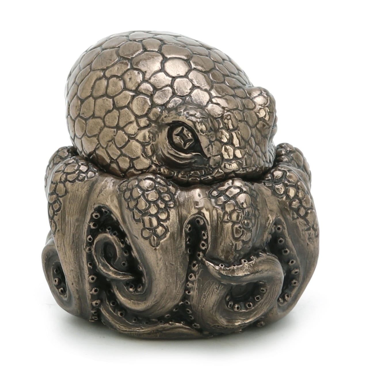 2.95 In L Dwarf Octopus Trinket Box Poly Resin