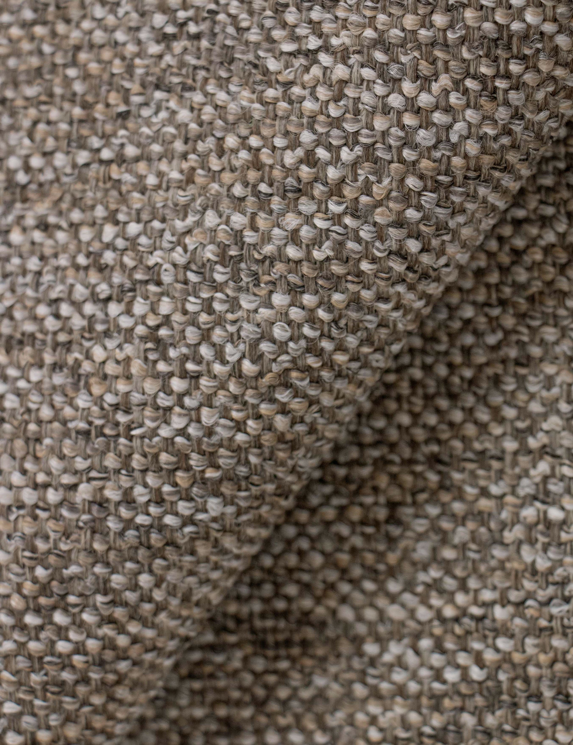 Granite Performance Basketweave Fabric Swatch