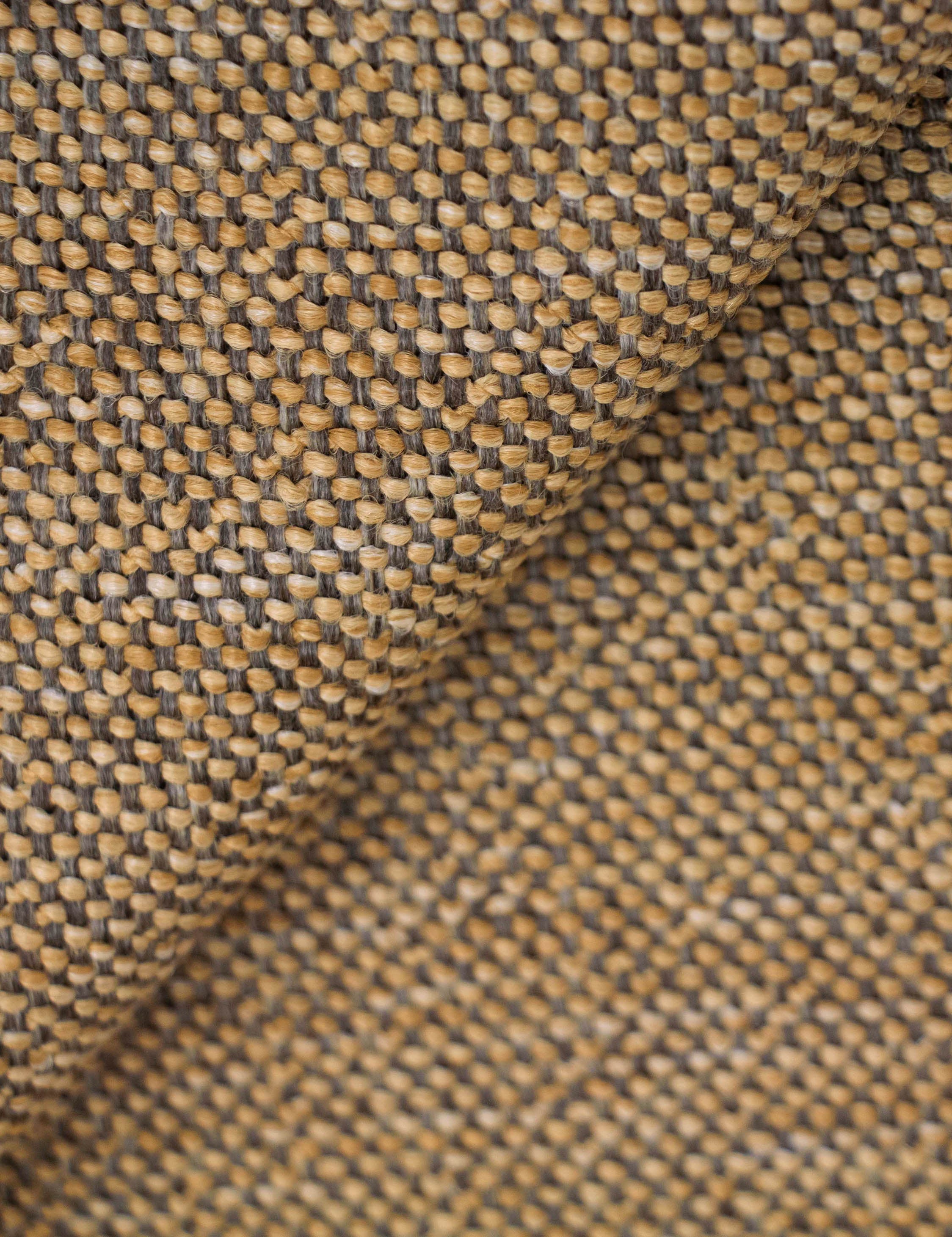 Ochre Performance Basketweave Fabric Swatch