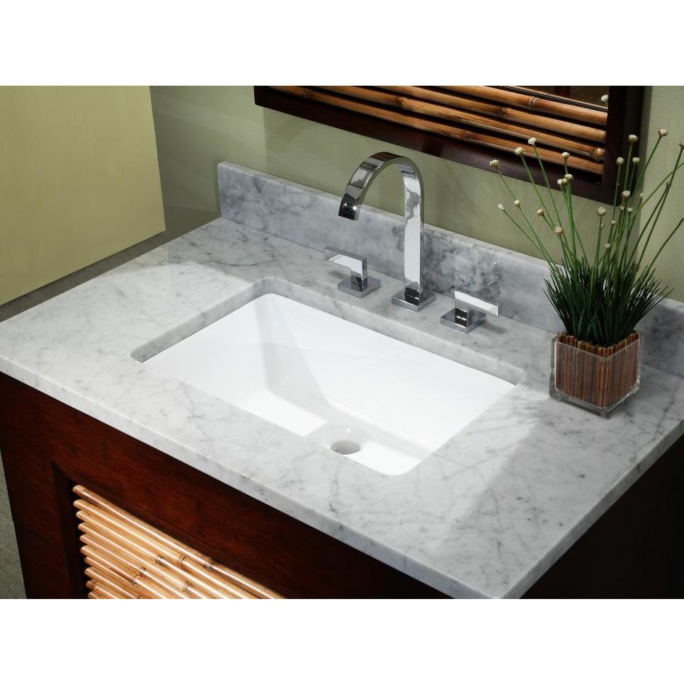 20 3 4 Inch European Style Rectangular Shape Porcelain Ceramic Bathroom Undermount Sink