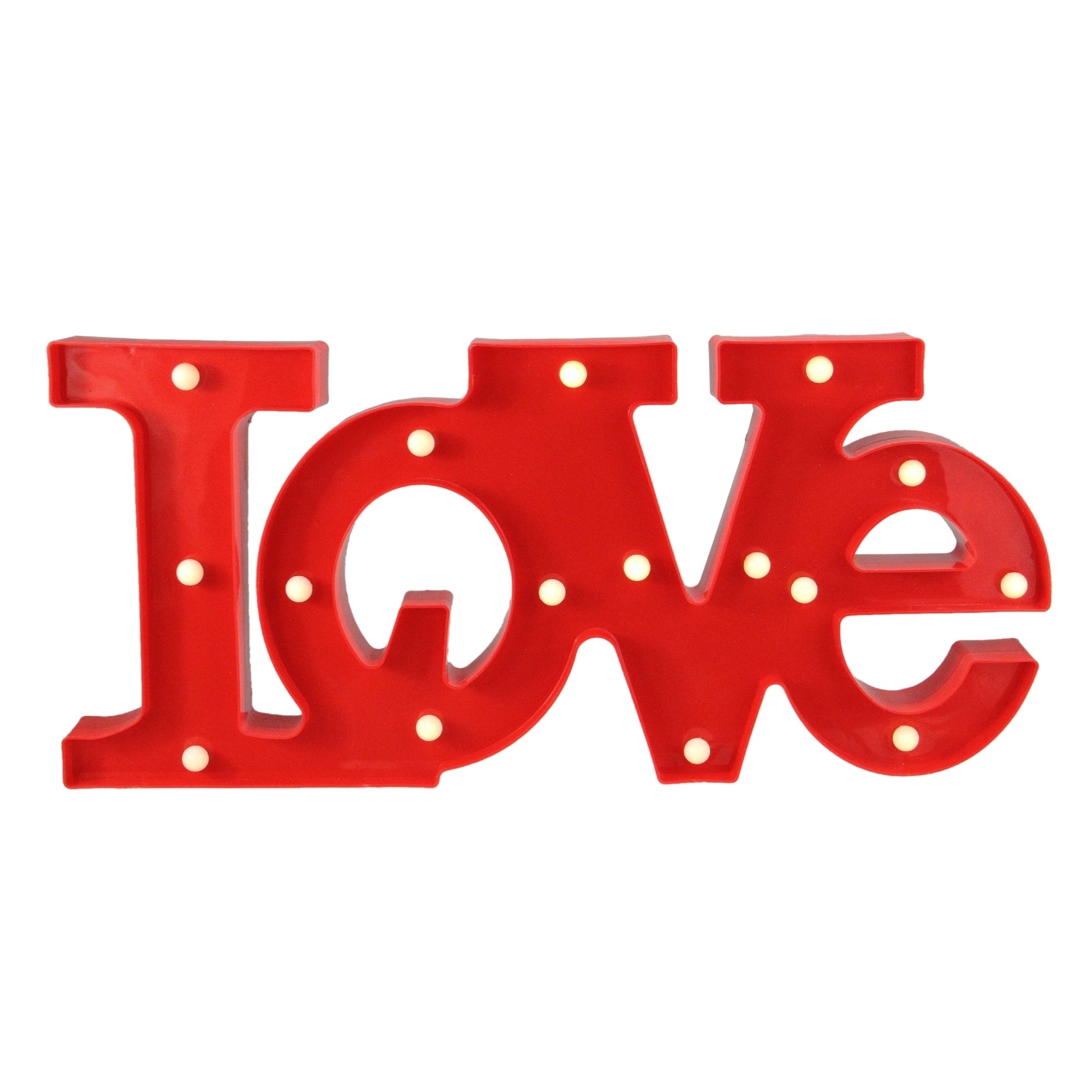 20 Battery Operated Led Lighted Love Valentines Day Marquee Sign