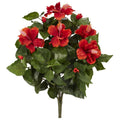 20 Hibiscus Artificial Plant Set Of 4 H 20 In. W 15 In. D 13 In