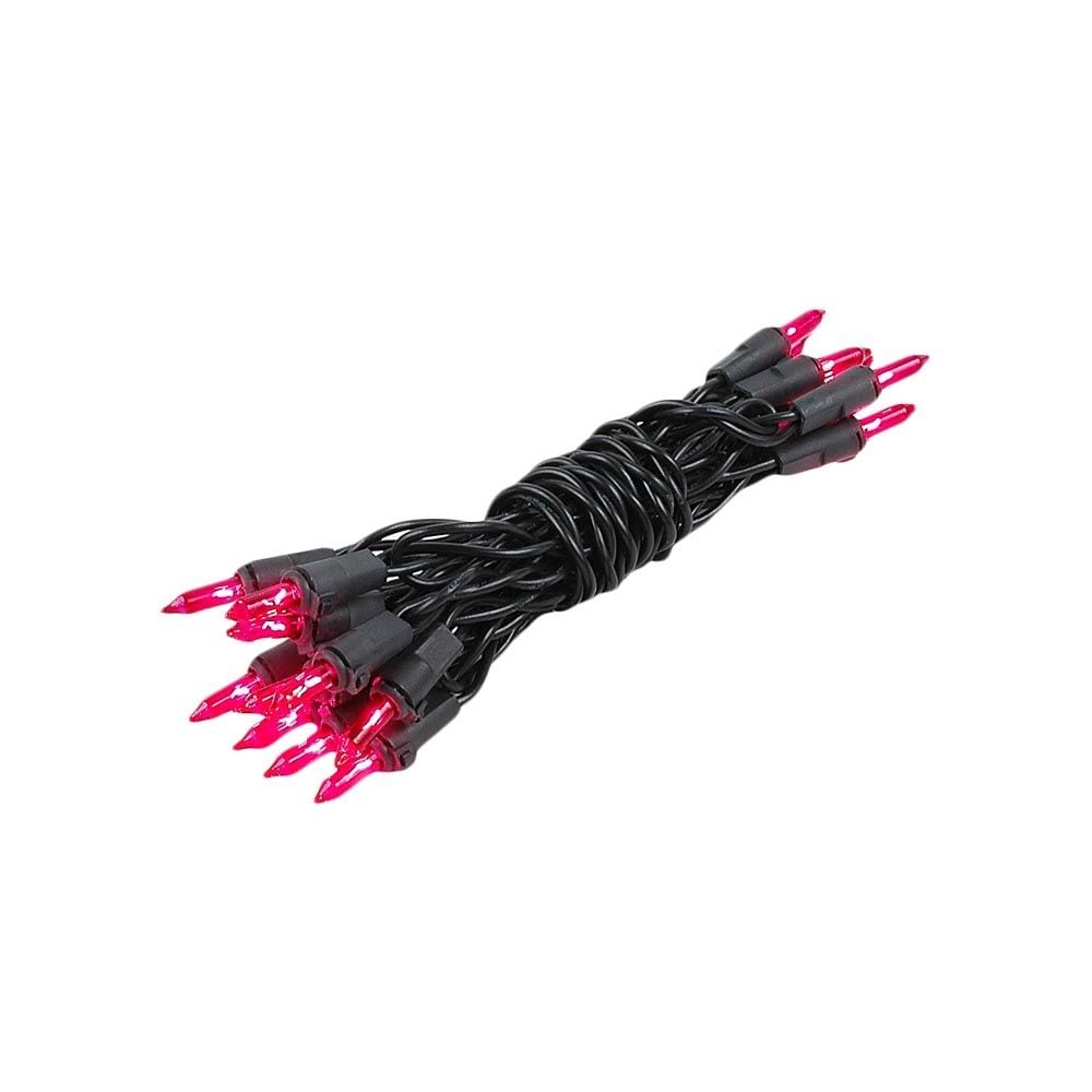 20 Light Christmas Craft Mini Light Set Non Connectable Black Wire 8
